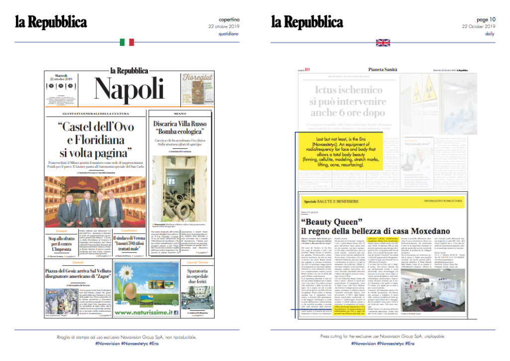 We talk about ERA on La Repubblica