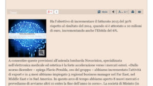 “L’azienda ‘in rosa’ che punta al boom di fatturato nel 2015.”