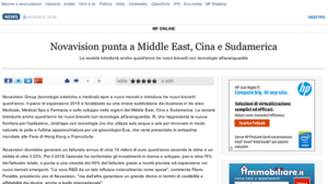 Novavision punta a Middle East, Cina e Sudamerica